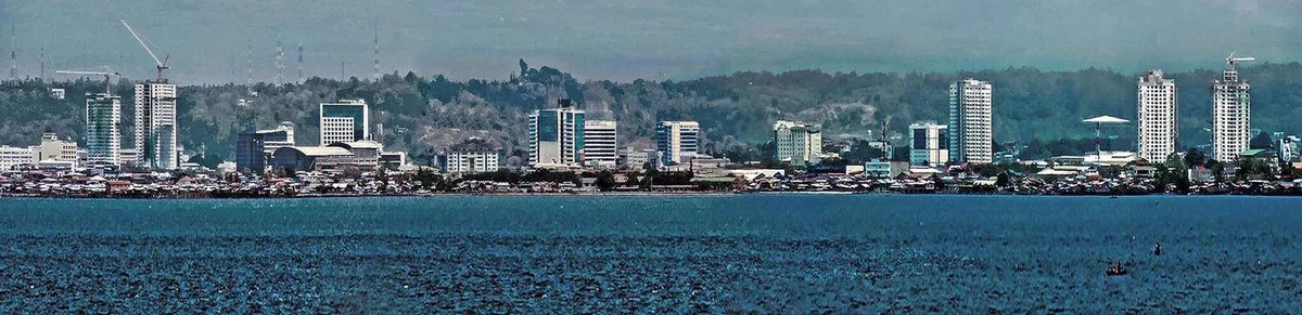 Wide view of Davao City skyline